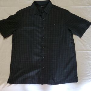 George Men's Dark Plaid Button Down Shirt
